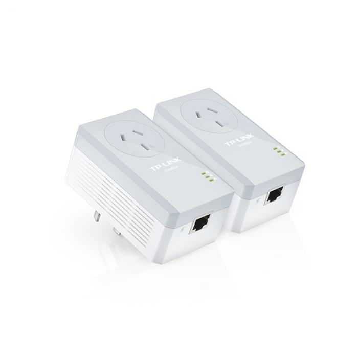 TPLINK POWERLINE ADAPTER AV500 WITH AC PASS THROUGH STARTER KIT